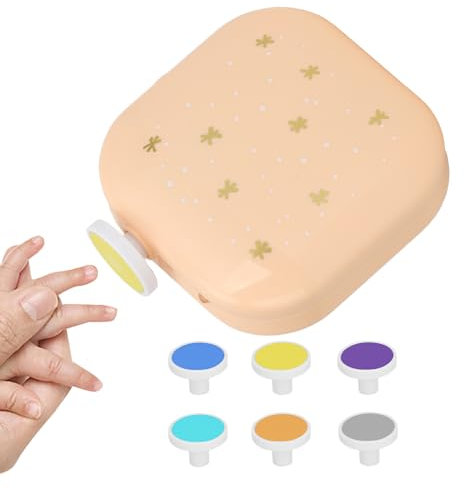 Electric Nail File Set - Rechargeable and Quiet Nail File for Babies and with 6 Interchangeable Pads | Portable Nail Care Tool for