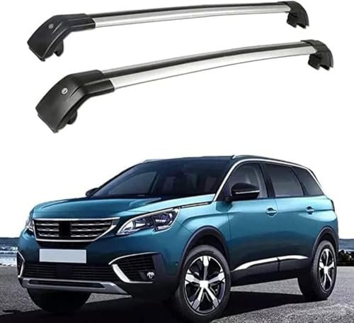 DRYFAL DachträGer RelingträGer für Peugeot 5008 2016-2023 Dachgepäckträger Aluminium mit Dachreling für Fahrradträger Dachboxen Skihalter