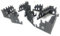 LM3D Scenery - 8 Ruined Buildings, Ideal for Warhammer 40k, Kill Team and Other Wargames Sci-Fi - 4 Different Models - 3D Printed