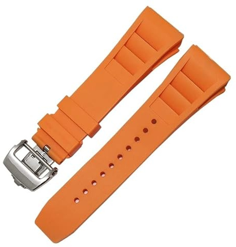 GMJGCIRVC Rubber silicone watch strap for RICHARD MILLE RM011 series Tape accessories men's 25-20mm