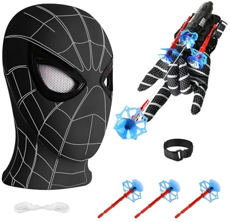 Niumowang Launcher Handschuh, Handgelenk Spielzeug Set, Karneval Maske, Hero Handschuhe, Cosplay Masken für Kinder Erwachsene, Mask für Kinder, Cosplay Glove Launcher, Kinder Geschenk