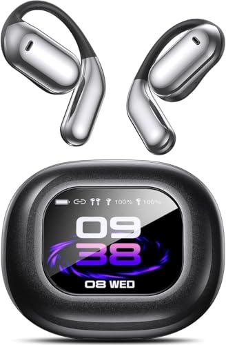 AI Language Translation Earbuds, Bluetooth 5.4 Headphones Translator for 144 Languages & Accents,Touch Screen Real-Time Earphones Fit iOS and Android Ideal for Travel Business Learning Shiny Black 77