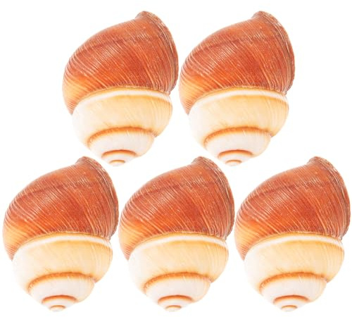Luxshiny Natürliche Schneckenhäuser aus Echtem Material 5 Stück Backofen und Gefriersicher zum Backen von Schnecken und Französischen Gerichten