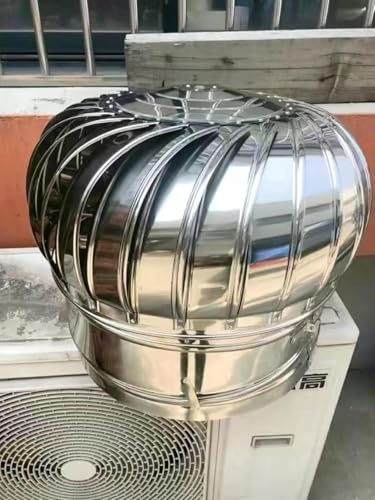 Drehbare Abzugshaube für Dach, keine elektrische Kaminkappe, 300 mm, Scheunendach-Belüftungsventilator (1 Stück) für effiziente Luftzirkulation und Feuchtigkeitsregulierung