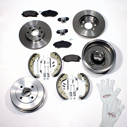 Autoparts-Online Set 60005414 Bremsen Set + Beläge + Bremstrommel Set + Zubehör vorne + hinten