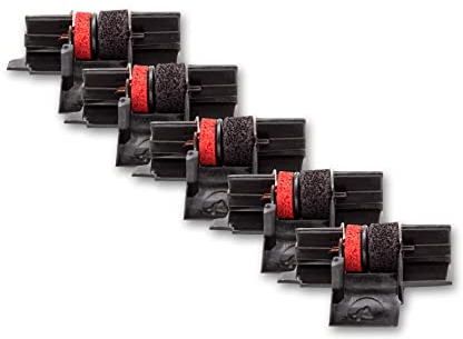 vhbw 5X Farbrolle Tintenrolle kompatibel mit Kasse, Rechner Olympia CPD435, CPD445 Ersatz für IR40T, GR 745