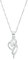 Amor Kette mit Anhänger 925 Sterling Silber Damen Halsschmuck, mit Zirkonia synth., 42 cm, Silber, Kommt in Schmuck Geschenk Box,