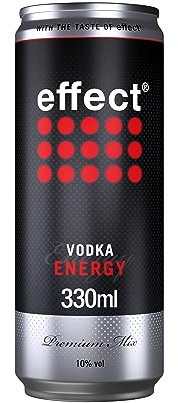 effect Vodka & Energy (1 x 0,33l) - Premix in der Dose - 10% Vol. Alkoholgehalt - Wodka in Kombination mit dem klassischen effect Geschmack - Das perfekte Getränk für einen unvergesslichen Abend