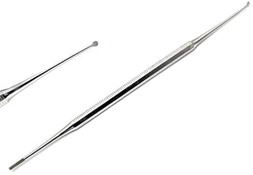 IMKRC®-Satin Edge Ingrown Toe Nail File-Professional Stainless Steel Dual Head Cuticle Pusher-2 Sided Ingrown Toenail File