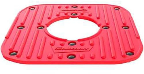 Polisport 8985900003 Couvercle Supérieur en Caoutchouc Antidérapant de Remplacement Avec Clips de Fixation Pour le chevalet en Plastique Conception de Couleur Rouge