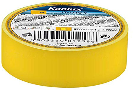 Alupona 001-KX01272 - Cinta aislante, color amarillo