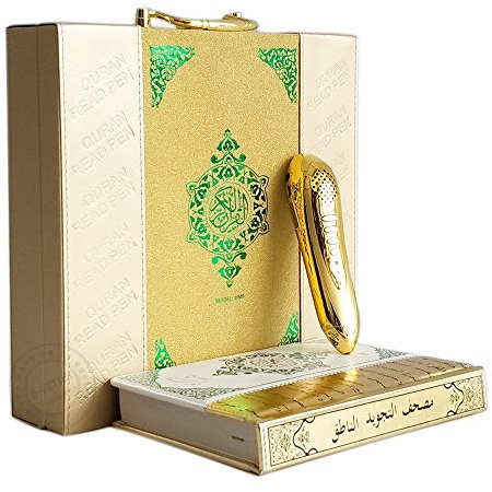 【Digital Quran Read Pen 】 High End Book Gold Pen Profesional Islamic Word by Word Quran Reader with Urdu Translation Quran MP3 Player Free Download