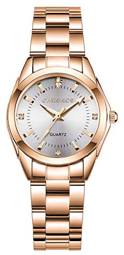 SMAEL Femmes Montre Classique Élégant Strass Acier Inoxydable Bracelet Quartz - Filles et Femmes - Montre - Women