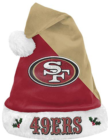 FOCO San Francisco 49ers NFL 2021 Colorblock Santa Hat - Stück