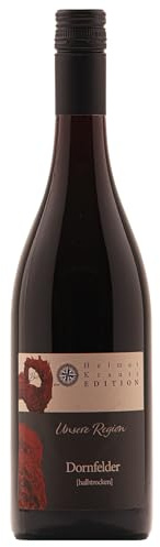 Weingut Krauss Zellertal – Bio Dornfelder Rotwein halbtrocken (2024, 6x 0,75 l) I 12,5 % vol I vegan I Bioland-zertifiziert (DE-ÖKO-022)