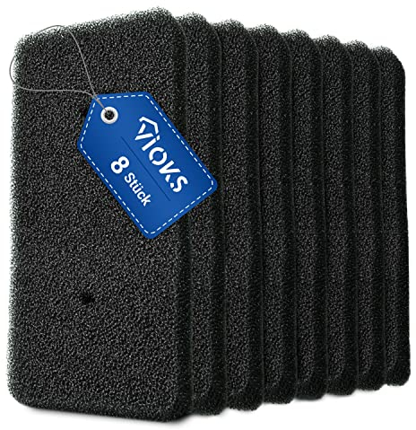 VIOKS Schaumfilter SET 8x Trockner Filter 225x100mm Ersatz für Samsung DC62-00376A für Trockner Wärmepumpentrockner/Wäschetrockner Kondenstrockner/Trockner Kondenstrockner Samsung Zubehör