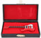 10CM Miniatur Gitarre, Mini Holz Gitarren Dekor Musikinstrument Dekor Puppenhaus Modell Heimtextilien(rot)