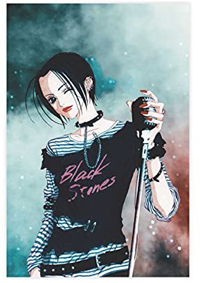 Anime-Poster Nana Osaki 19, Leinwand-Poster, Wandkunst, Deko, Bild, Gemälde für Wohnzimmer, Schlafzimmer, Dekoration, 60 x 90 cm, ohne Rahmen: