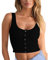 YEBIRAL Damen Crop Top Ärmellos Blusentop Teenager Mädchen Bauchfreie Oberteile BH Unterhemden Sexy Tank Top Gerippt Kurz Sommer Camisole Basic Tops