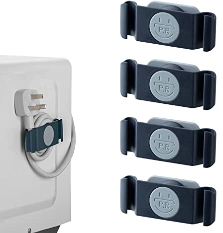Cable Clips Cable Holder, Desk Cable Guide Cable Organiser, Multi-Purpose Cable Management, for Power Cable, USB Charging Cable, Audio Cable, TV Cable (4)
