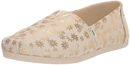 TOMS Women's Alpargata Loafer Flat, Natural, 3 UK