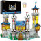 JMBricklayer Goldene Löwenburg Mittelalterliche Burgbausätze für Erwachsene, 41106 Sammlerstück Ideenhaus-Modell-Spielzeugbausatz mit LED-Licht, Geschenke für Erwachsene und Jugen (2722+ Stücke)