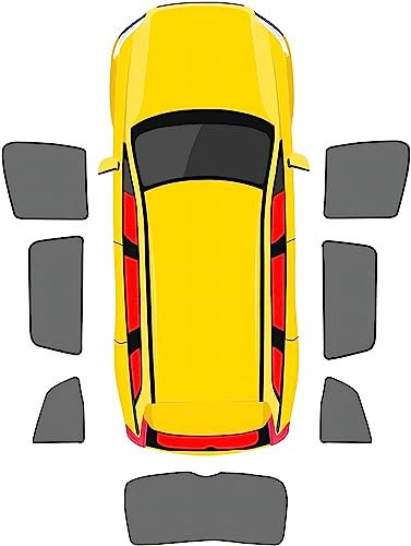 ISTOVO Parasol Coche para BMW 5 Series E60 2003-2010, Protección UV Parasol Coche Infantil Lateral, Accesorios Coche,E-7pcs-wholecar