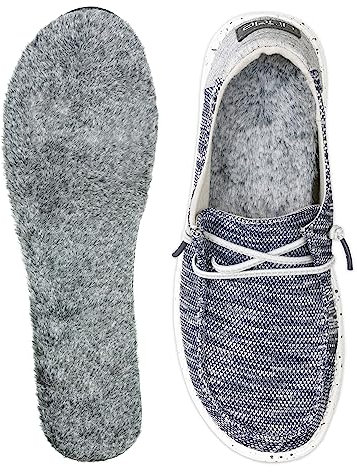 FLAT SOCKS No Show Socks, Sockless Shoe Liner, No Slipping, No Stinking, Washable Barefoot Shoe Insert, Koala, Large