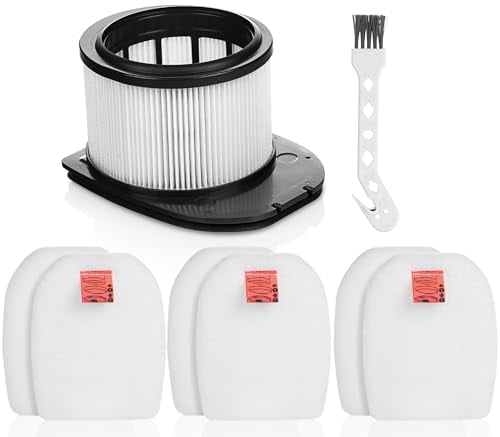 iVanzoll IZ400UKT Filters for Shark stratos Anti Hair Warp Plus Pet Pro Cordless Vacuum Cleaner IZ400UK IZ400UKT IZ420UK IZ420UKT IZ400UKTSB, 1 Washable Hepa Filter and 3 Felt & 3 Foam Filters