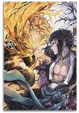 VZRSQZK Anime Demon Slayer My Wife Shanyi Poster, dekoratives Gemälde, Leinwand, Wandposter und Kunstdruck, modernes Familienschlafzimmer-Dekor-Poster, 50 x 75 cm