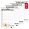 Decorably 18 Monate Schwarz-Weiß-Wandkalender Juli 2025 bis Dezember 2026, 50,8 x 76,2 cm, gefederter großer akademischer Wandkalender