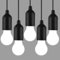 MVIOCS Paquete de 5 bombillas LED con cable, lámpara de tienda de campaña que funciona con pilas, linterna portátil para colgar en el hogar, boda, emergencia, camping, jardín, fiestas, iluminación de