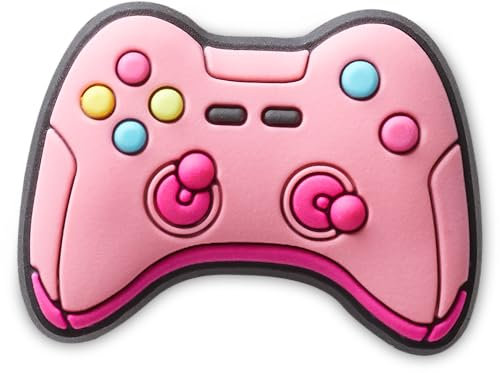 Crocs Jibbitz Pink Gaming Controller, No Size, Polyvinyl Chloride, No Gemstone