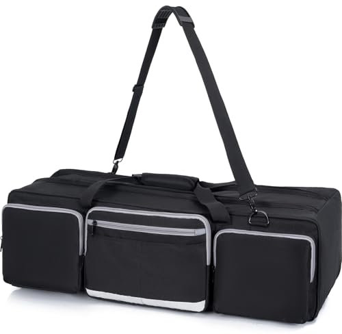 IBVIVIC 32“ Stativtasche Tragbare Stativtasche mit Fach 78x25x25cm Kann in der Hand oder über der Schulter getragen Werden, geeignet für eine Vielzahl von fotografischen Szenen Schwarz