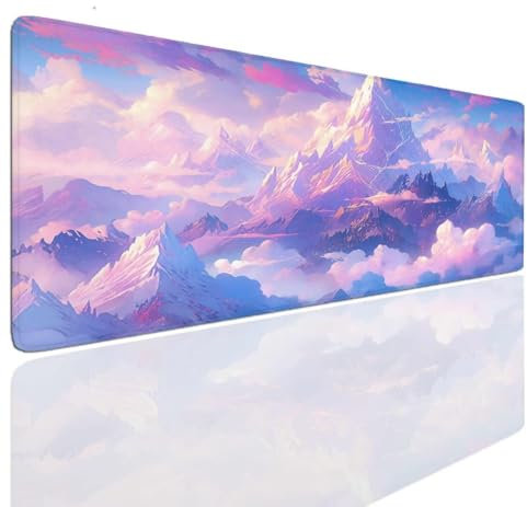 Art Gaming Mouse Mat pad Extra large XXL 1400x700x4mm Keyboard Mat Desk Cover Mat Pad Soft mouse pads, Mousepad with Anti-Slip Base, Mousemat Washable Large Mouse Mats for Desk, PC, Laptop S-46