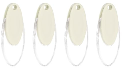 sourcing map 4Pcs Blind Cord Weight, 91mm Curtain Blinds Handles Plastic Pull String Pendants for Window Shutter Vertical Roller Blinds Accessories, Beige