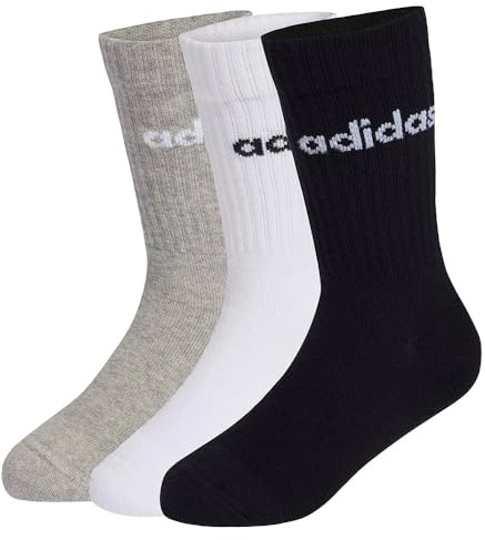 adidas Unisex Kids LINEAR KIDS CREW SOCKEN, 3ER-PACK