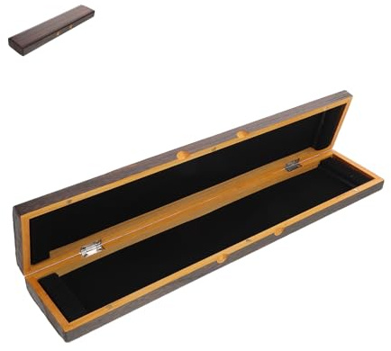 DECOMELODY Scatola Porta Attrezzi Da Pesca Legno Massello Organizer Portatile Per Galleggianti Esche e Accessori Ampio Spazio e Protezione Per Attrezzatura Da Pesca All Aperto