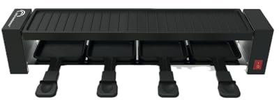 LITTLE BALANCE 8941 Black Jura 4, Appareil à raclette, Jusqu'à 4 personnes, Sans PFAS, Antiadhésif, 800 W, Bleu nuit