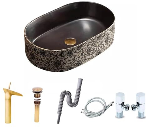 MYUYEE Lavabos sur Pied évier de Drainage pour Cour extérieure Style rétro et créatif lavabo Suspendu pour Salle de Bain Maison lavabo Simple pour Balcon,Une Couleur-B