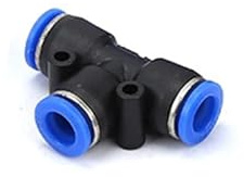 DDAJNIUE Raccords en T enfichables 4-16 mm - Connecteurs 3 Voies for systèmes gaz/Eau - Lot de 10 - Durables et efficaces(PE-8)