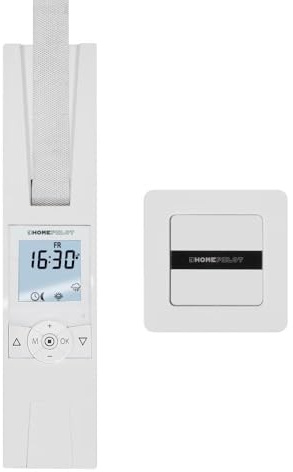 Home Pilot Rollladen Set: RolloTron premium smart Power, Gurtwickler + Wandtaster smart zur Fernbedienung des elektrischen Gurtwicklers