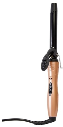 3 PAGEN Lockenstab elektrisch Ø 19 mm, Haar-Styler für Volumen, Locken & Wellen – geeignet für alle Haarlängen – Für schnelle & perfekte Locken – Mühelose Beach Waves – Bronze/Schwarz, max. 180°C