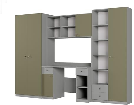 e-Meblast Wohnwand Bravo 200x53cm Modern Schrankwand Wandkombination | Schreibtisch, Wohnzimmer, Modern Schrankwand, Wandkombination