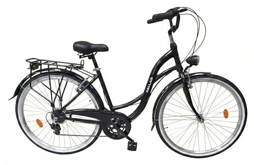 Fahrrad 28 Zoll - Cityrad Herren Damen - 7-Gang Shimano Schaltung - Leicht Alurahmen Gepäckträger