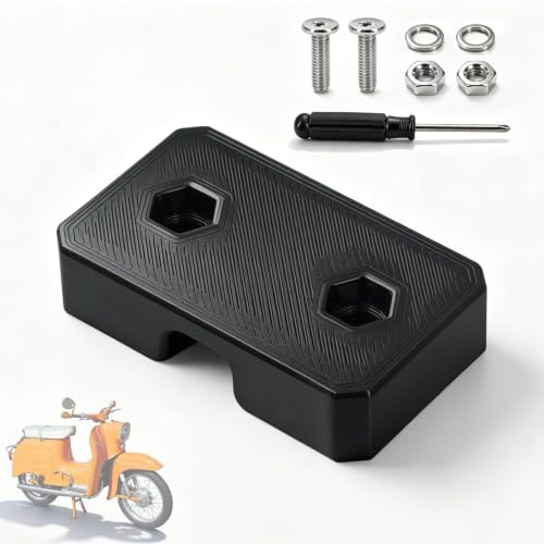 Kennzeichenhalter für Simson Schwalbe KR51 - Mofa Kennzeichenhalter für Simson Schwalbe KR 51 1 2, Moped Halter, Nummernschildhalter Roller mit Befestugung, Einfache Montage, Kennzeichenwechsel Schnel