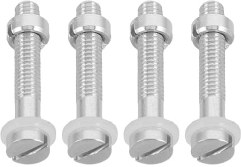OSOLADY DIY Record Player Accessories 4pcs Aluminum Precision Screws for Turntable Cartridge and Headshell Fixing