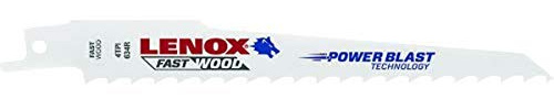 Lenox 20575634R Reciprocating Saw Blade 4 Teeth, 0 V, White, Set of 5 Piece