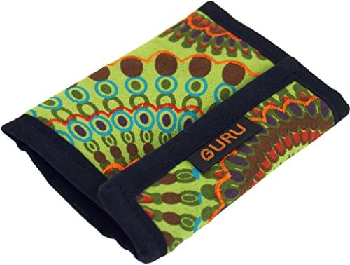 GURU SHOP Besticktes Portemonnaie Retro, Ethno, Boho Geldbeutel - Lemon, Unisex - Erwachsene, Baumwolle, 10x14x1 cm