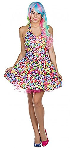 PartyXPeople 13300-38 Rubie's Kleid Candy Schokolinsen Größe: 38, bunt